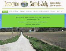 Tablet Screenshot of domaine-saint-joly.com
